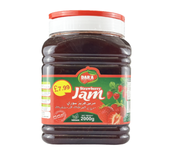 Darra Plastic Jam Strawberry  2000G X 6  £7.99